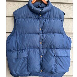 Vintage Woolrich Puffer Vest XL Blue Insulated